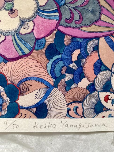 Signed limited edition print artwork by Keiki Yanagisawa.