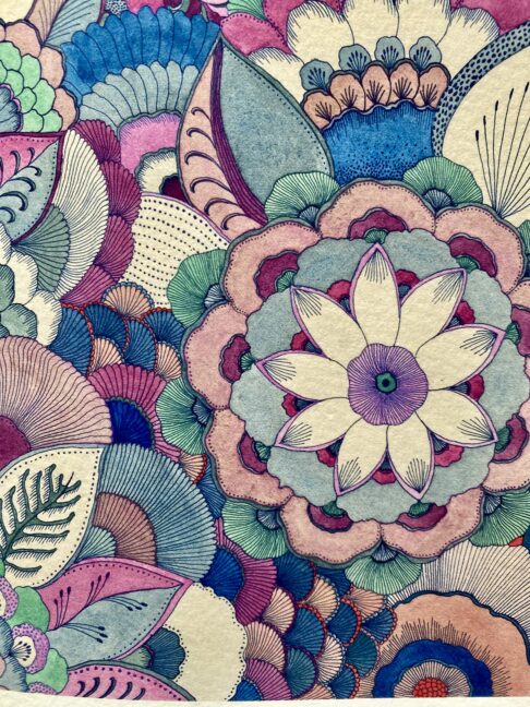 Pinks and blues in a beautiful Japanese limited edition print.