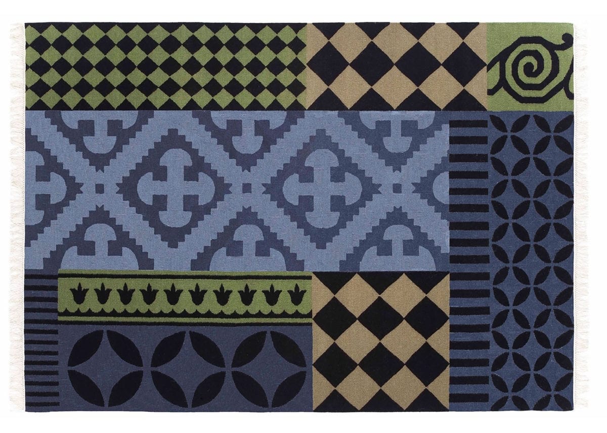 A Mediterranean tiles inspired rug design.