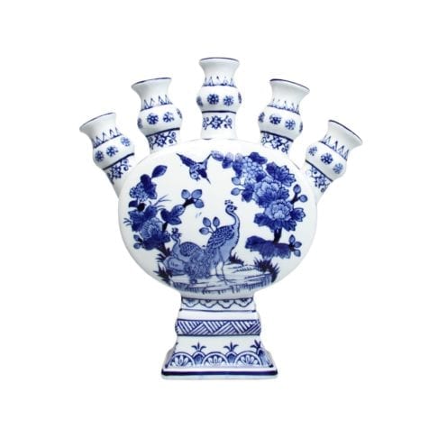 A Dutch Delft tulip vase by &Klevering and available through Designs By Origin.