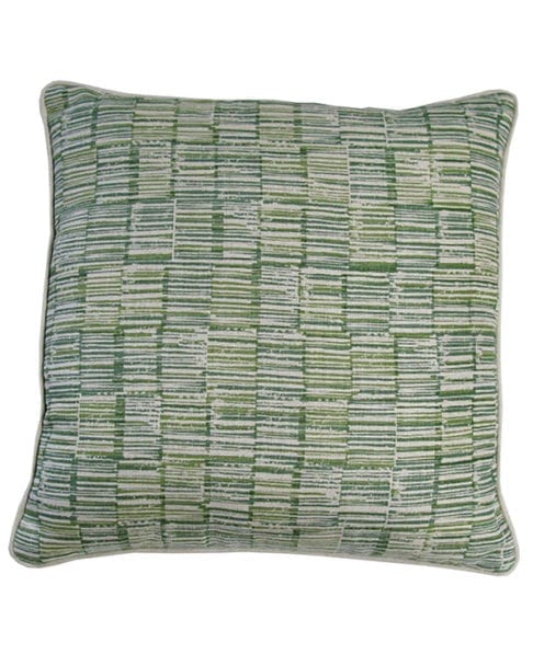 Stylish green cushions in a distinctive Japanese style print 'Sakori' in Midori from Telescope Style.