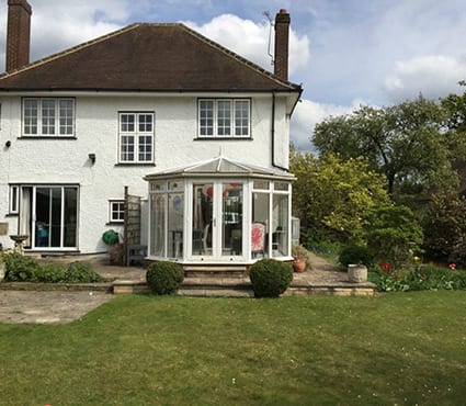 A 1930s house before extensions and renovations.