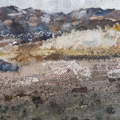 A detail from the original Irish countryside artwork Delamont II.