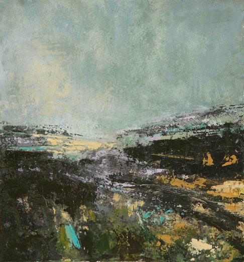 Irish landscape print Sea Lavender by Emma Tweedie.