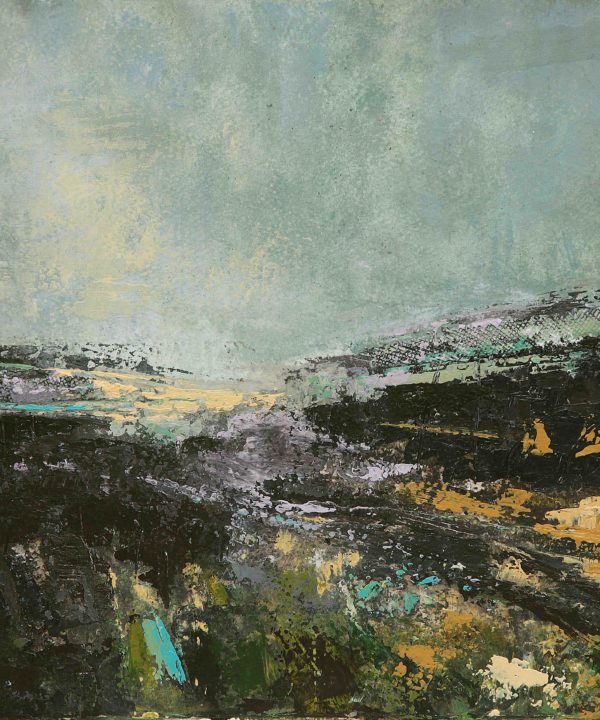 Irish landscape print Sea Lavender by Emma Tweedie.