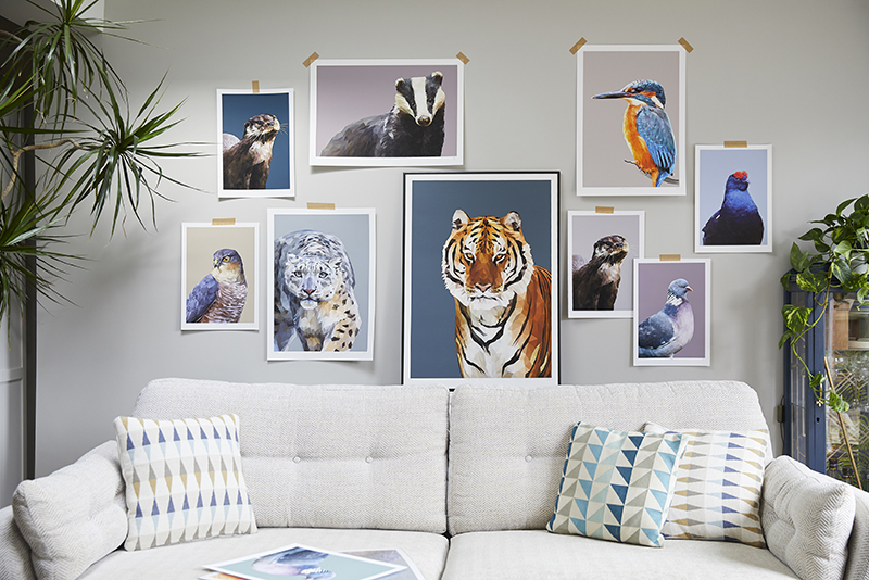 Wildlife wall art from the studio of digital fine artist Talia Giles.