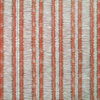 Red striped wallpaper in Porphery inspired by a Yaruban ceremonial mask from West Africa.