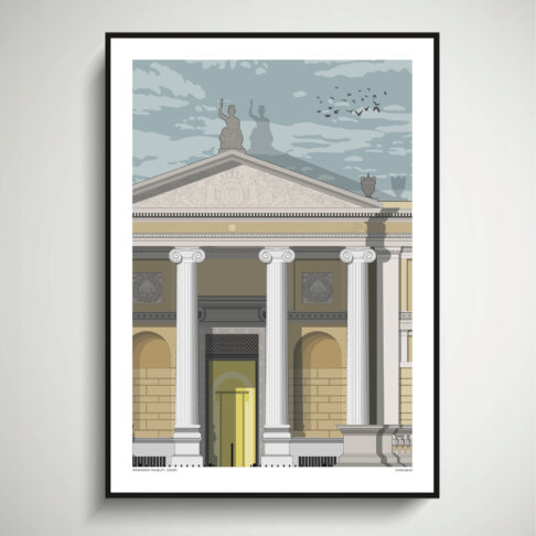 Print of the Ashmolean Museum, Oxford.