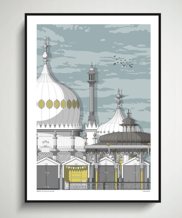 Brighton posters and prints depicting the seaside town's iconic architectural gems.