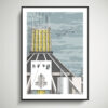 Print of Liverpool Metropolitan Cathedral, one of Liverpool's most iconic, Brutalist architectural landmarks.