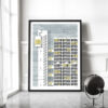 Print of Trellick Tower displayed as a large format print in an industrial, loft setting.