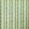 Green and white, zig-zag striped, hand-printed linen from Rapture & Wright.