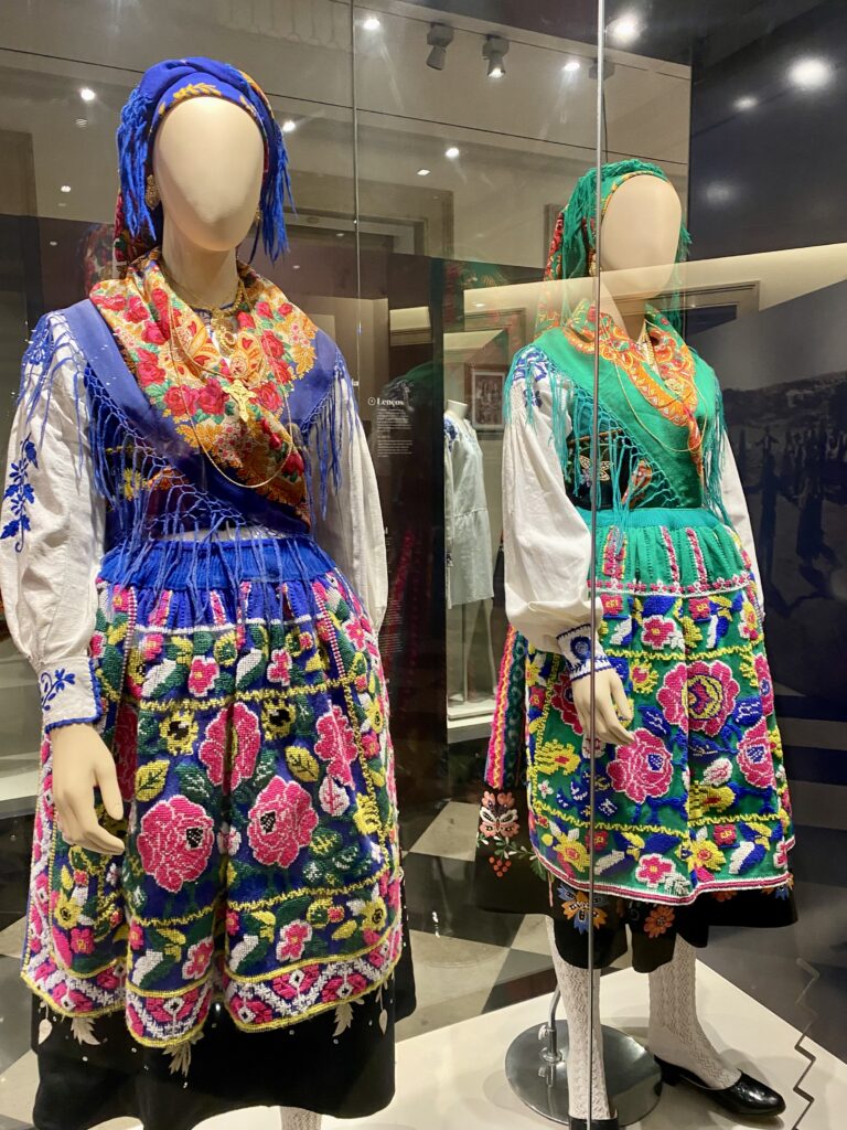 Traditional Portuguese dress from the Minho region of northern Portugal. Seen at the Muse Do Traje in Viana Do Costelo.