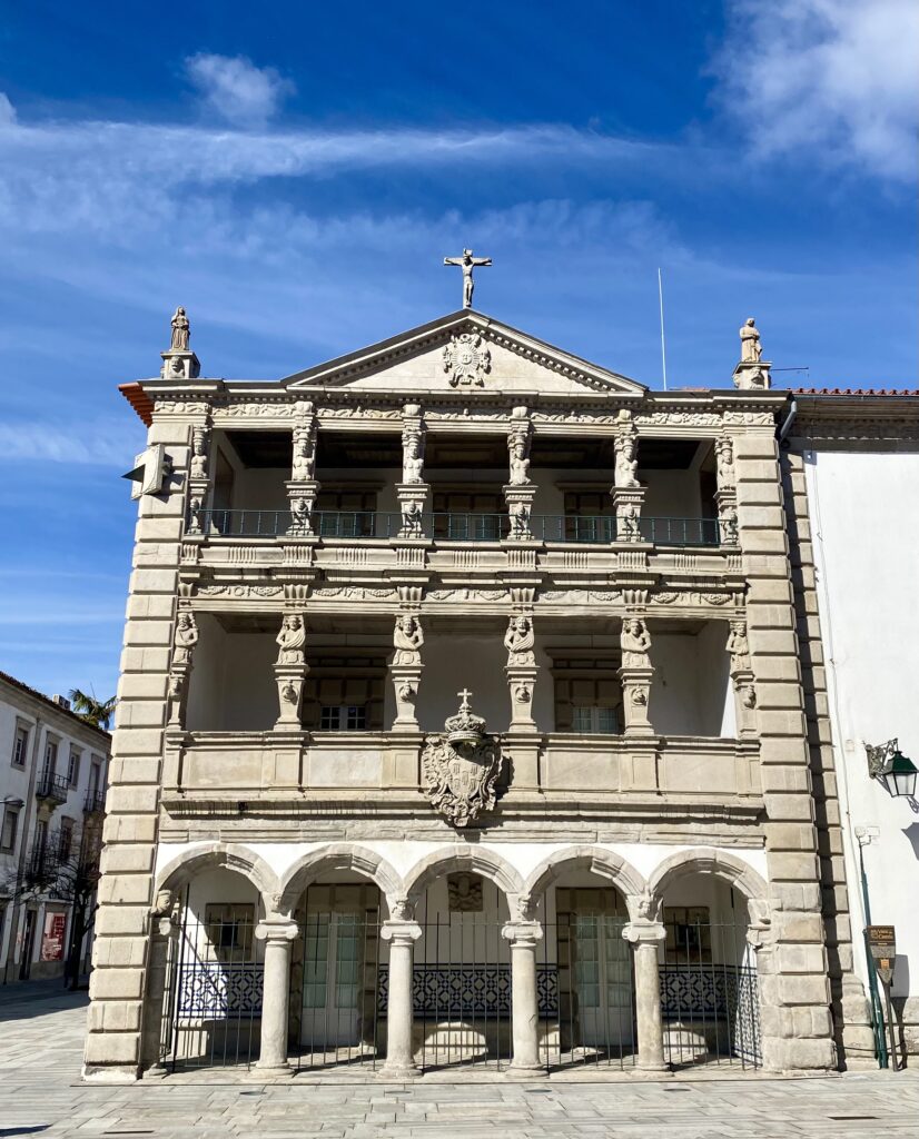 Beautiful, historic buildings in Viana Do Costelo, northern Portugal.