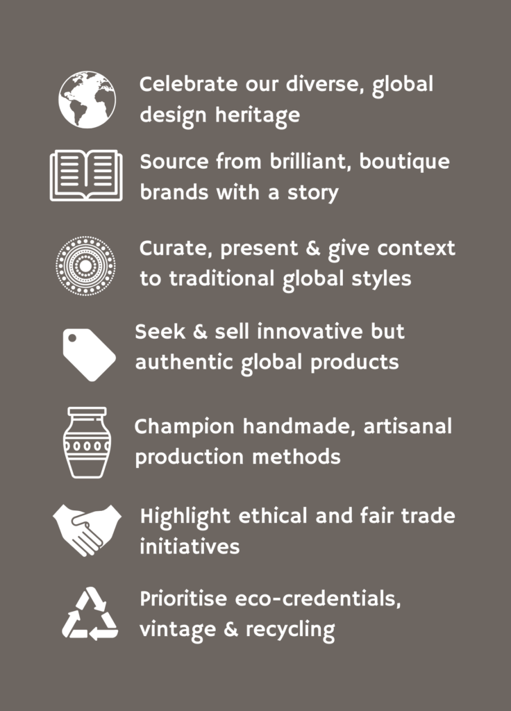 Designs By Origin aims, ethos and values list.