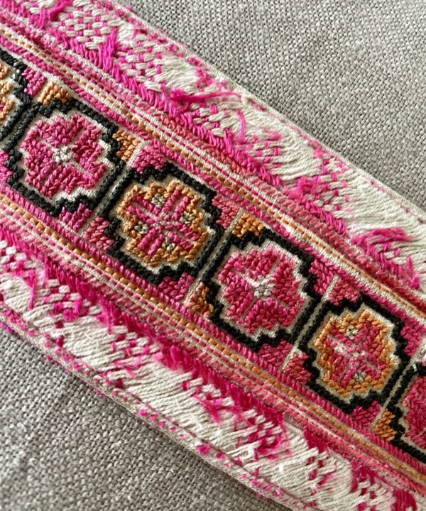 Detail of Thai vintage hand embroidery.