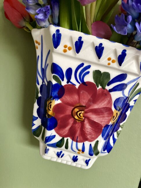 Decorative vase for the wall from Portugal.