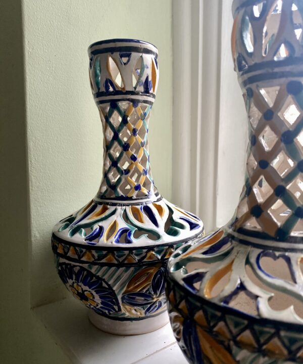 Handmade and hand-painted vintage vases.