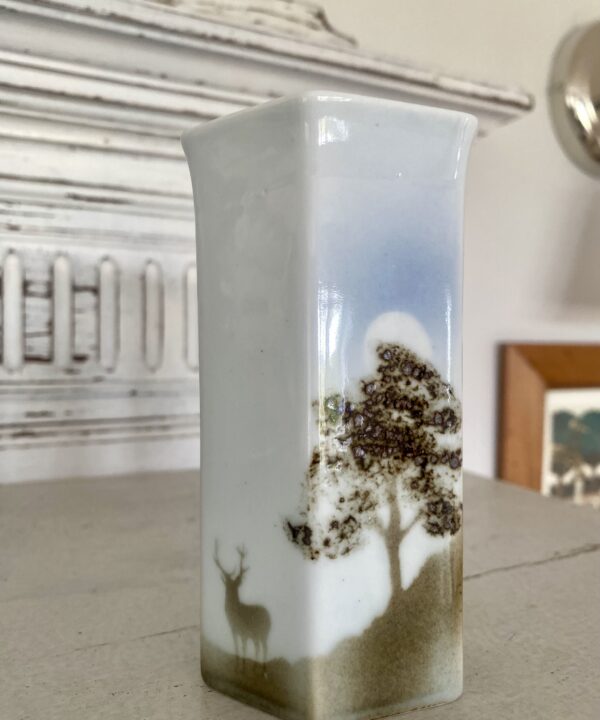 Studio pottery bud vase from Scottish pottery Highbank porcelain in Lochgilphead.